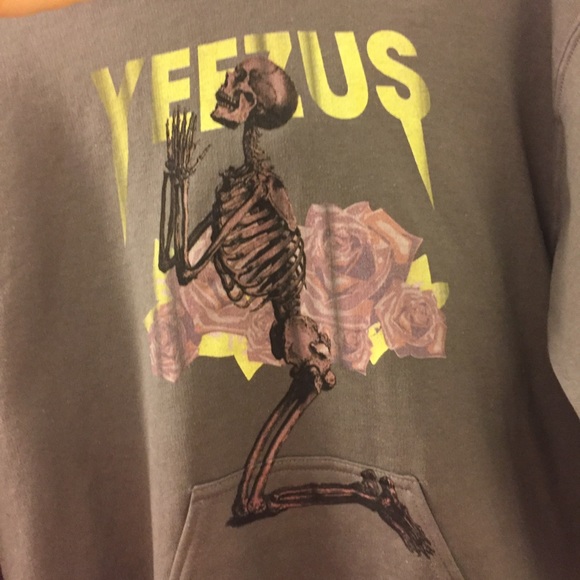 RARE Yeezus Skeleton- Tour Merch Hoodie - Men’s S - Picture 2 of 8
